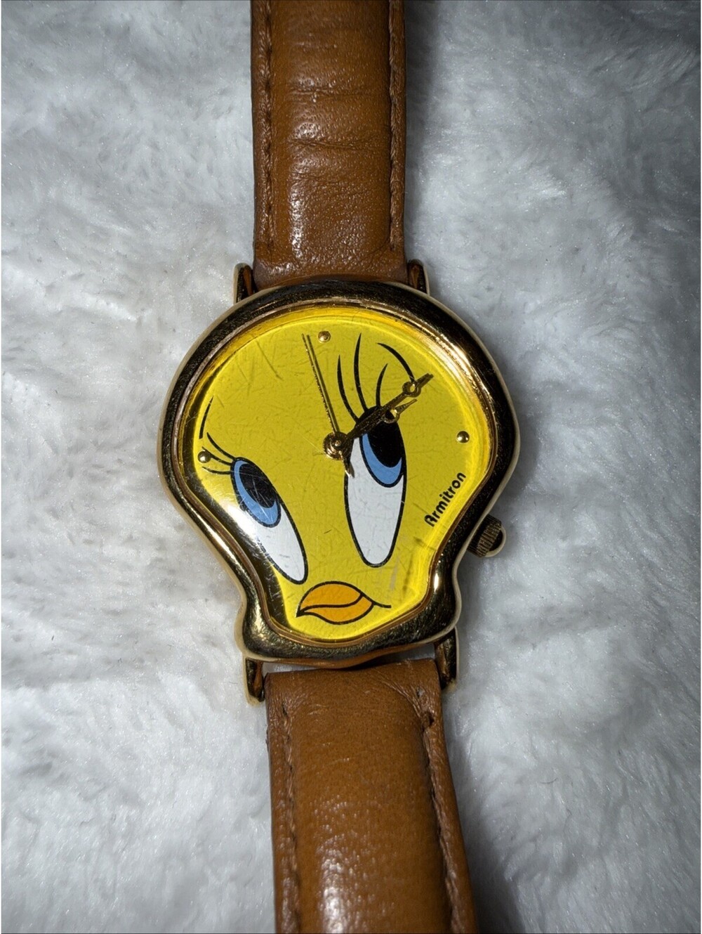 Clean 1997 Armitron Tweety Bird Quartz Watch NEW BATTERY WORKS GREAT
